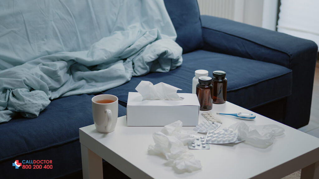 Common Flu and Cold Infections at home in Dubai